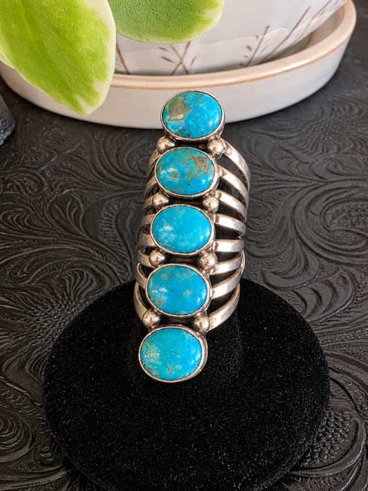Yazzie 5-Stone Turquoise Ring