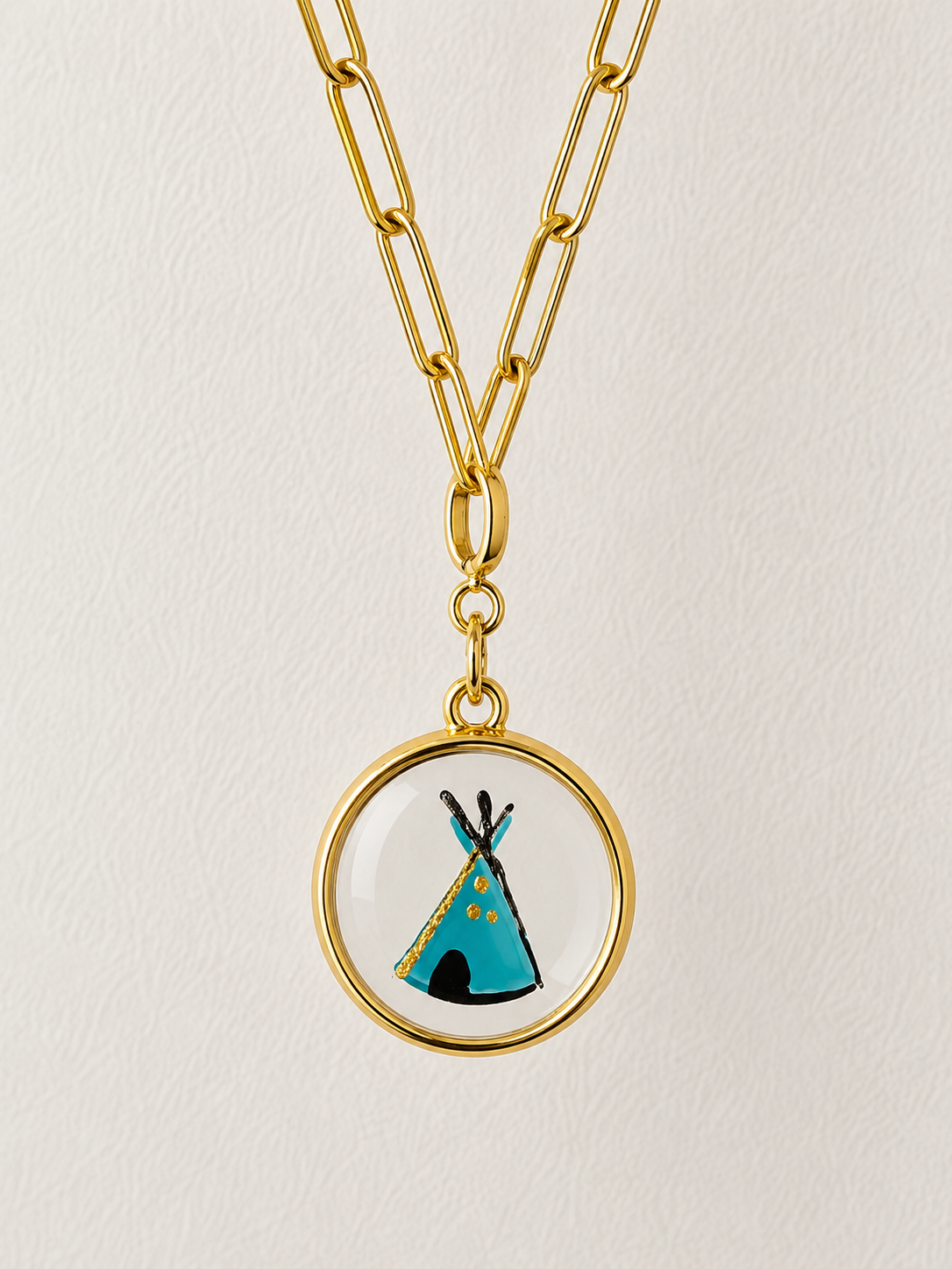 Hand Painted Western Heritage Charm