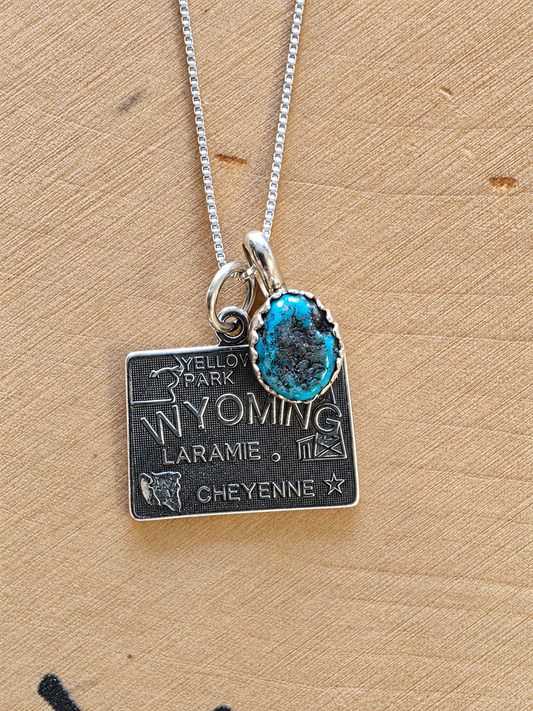 Wyoming Turquoise Charm Necklace
