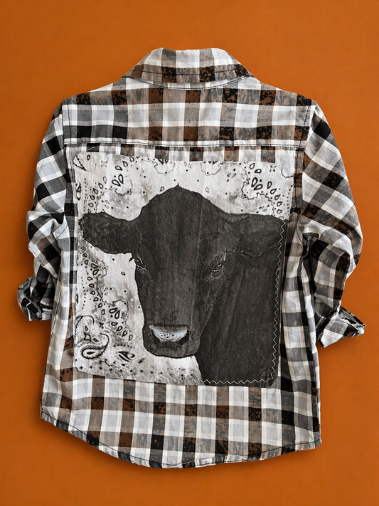 Black Angus Button Up Shirt by Dolly Estelle - 3T