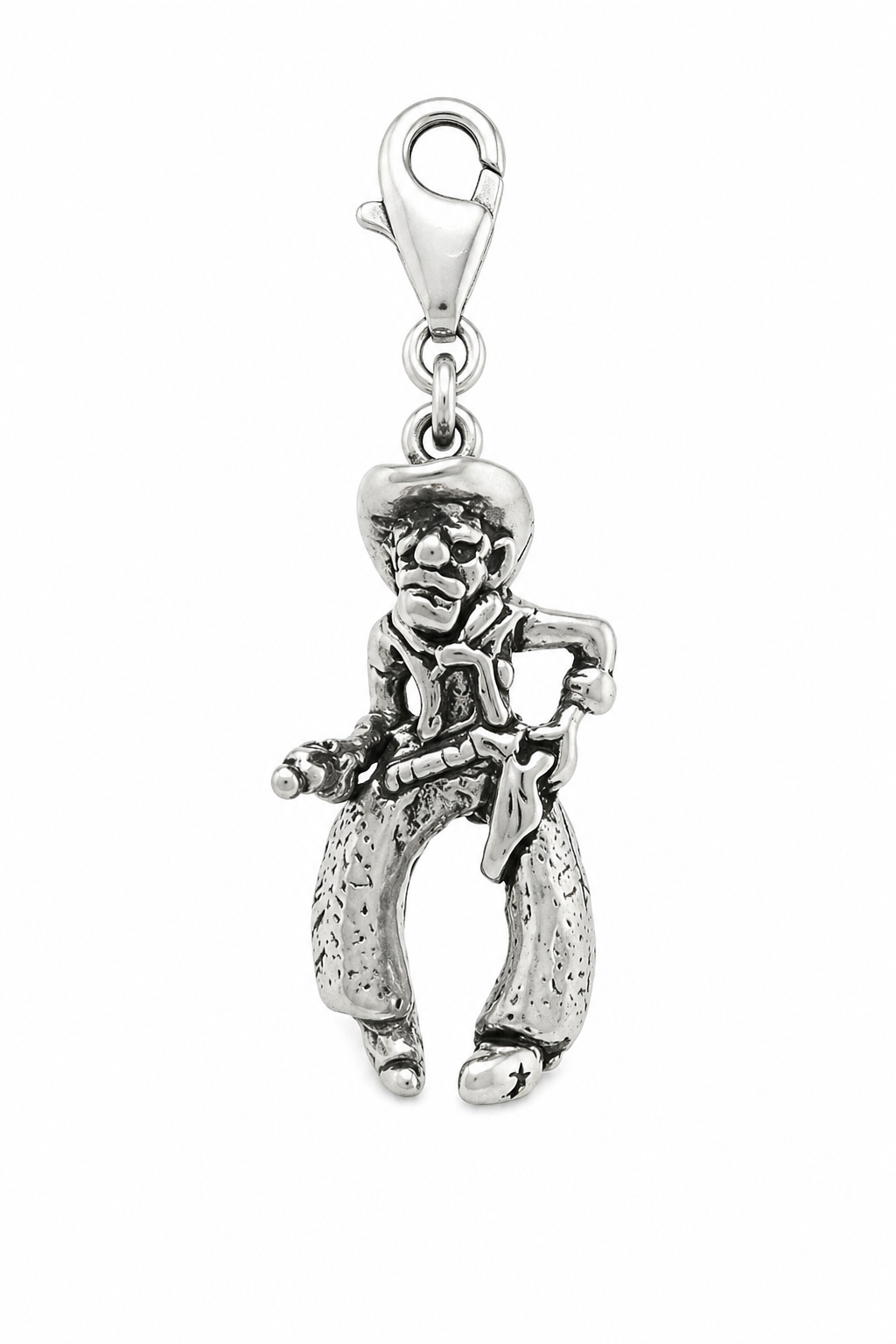 Sterling Silver Cowboy Charm