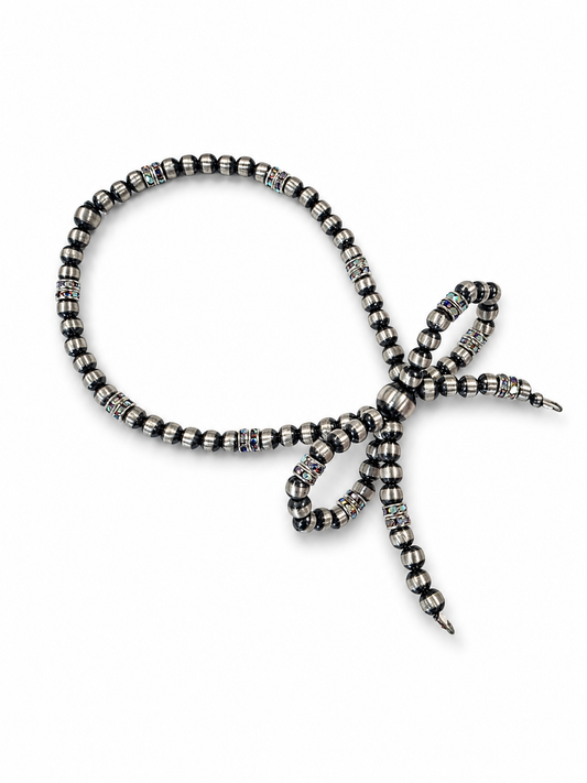 Sterling Silver Bling Bowtie Bracelet