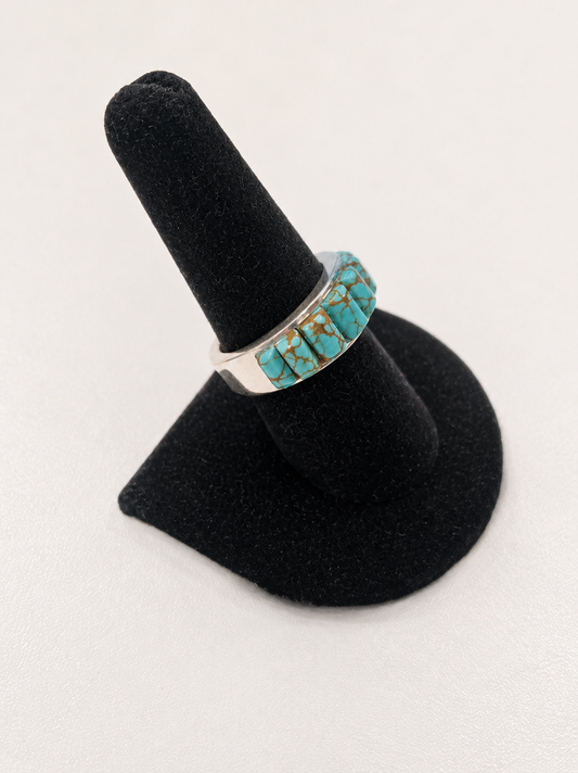 #8 Turquoise Cobblestone Ring