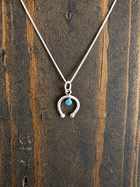 Turquoise Chip Mini Naja Necklace