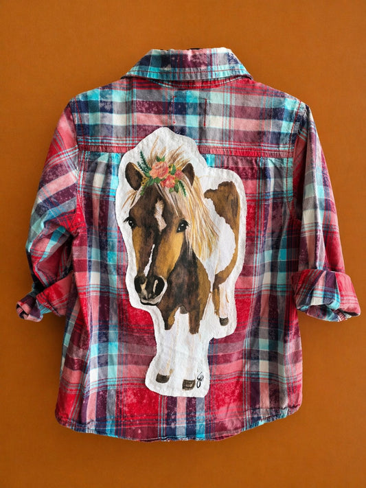 Gypsy Pony Button Up Shirt by Dolly Estelle - 3T