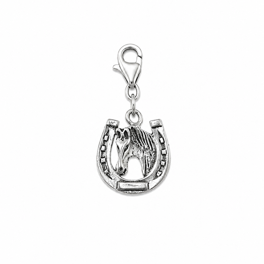 Sterling Silver Lucky Horse Head Charm