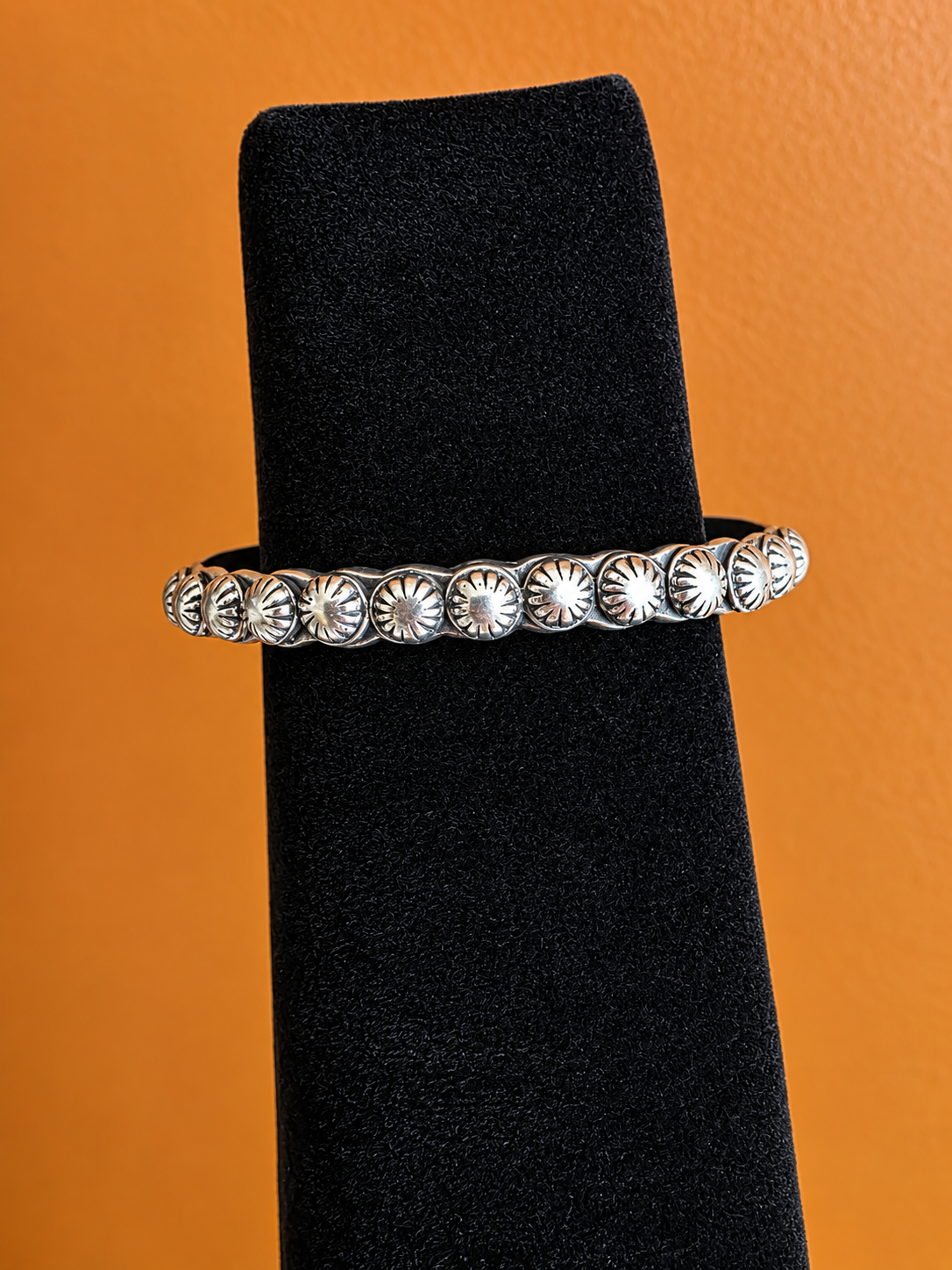 Heavy Gauge Sterling Rosette Stacker Cuff