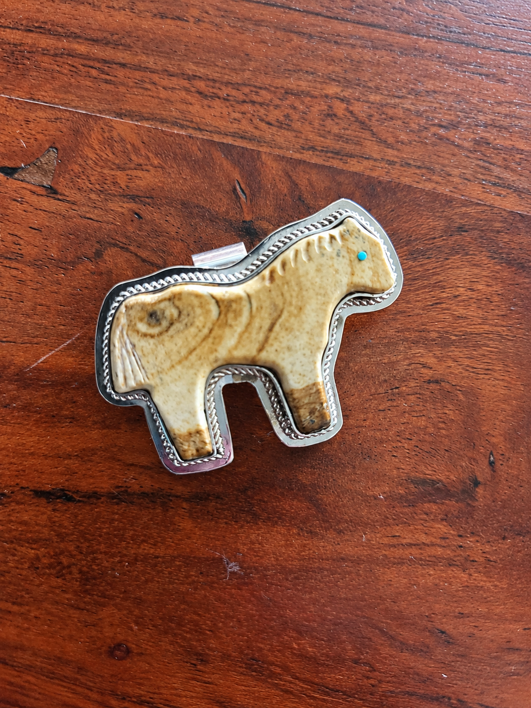 Marvin Pinto Picture Jasper Horse Pendant