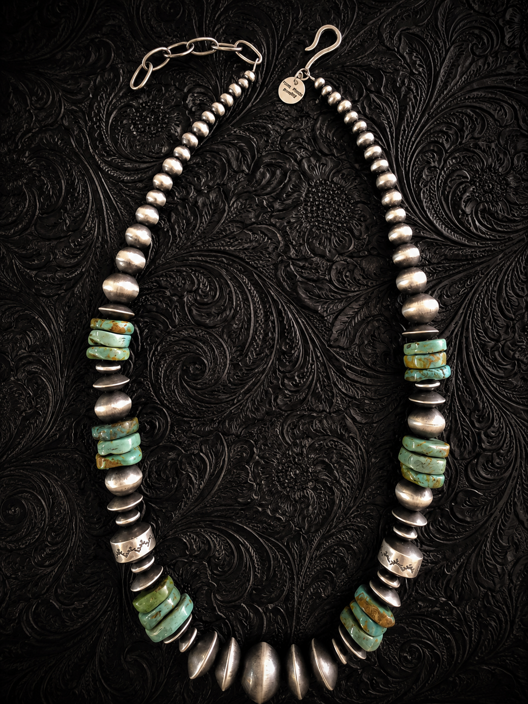 Rose Martin Kingman Turquoise Handmade Mix Bead Navajo Pearls
