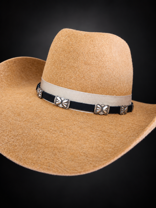 Navajo Sterling Silver Adjustable Concho Hat Band