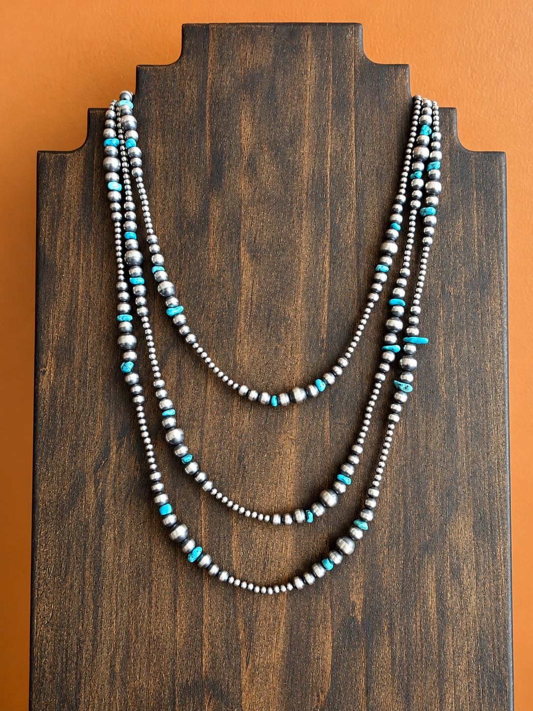 Endless Sterling Kingman Multi Bead Necklace