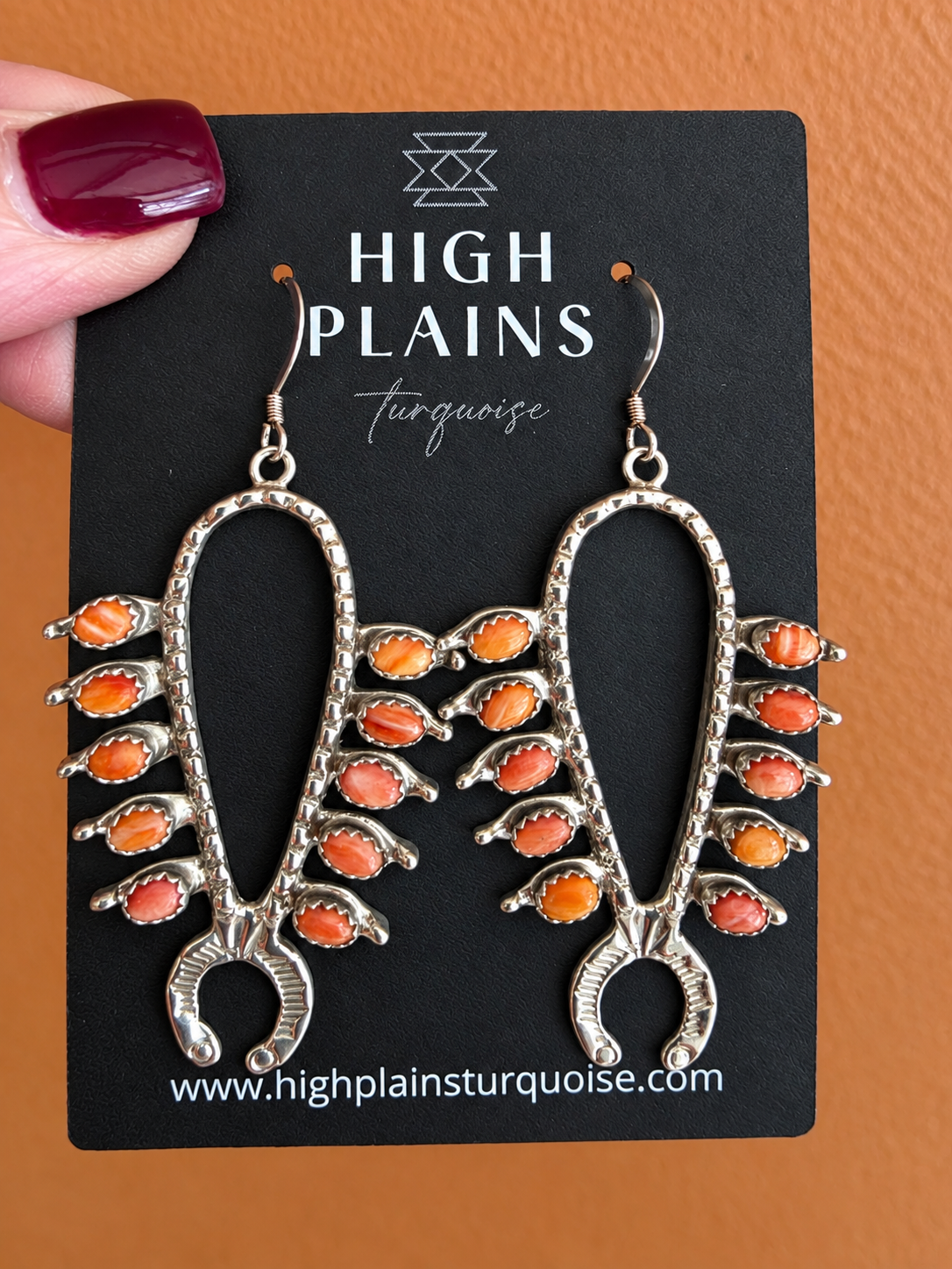 Spiny Squash Blossom Earrings