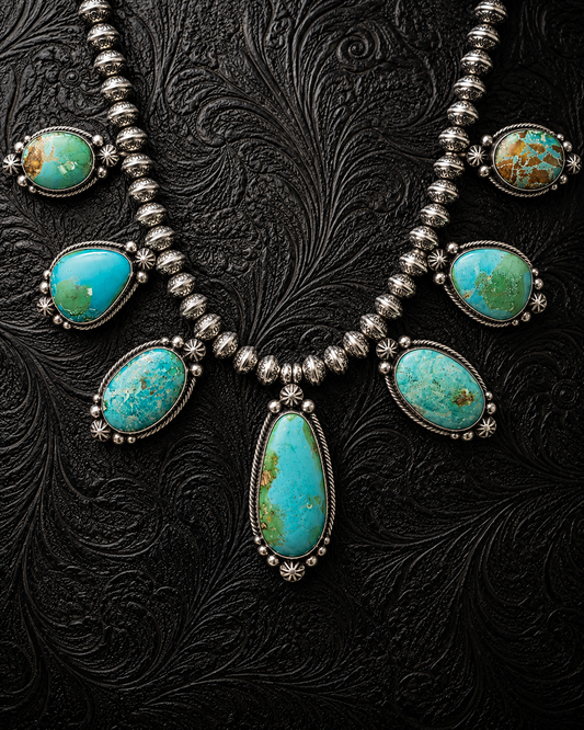 Sonoran Gold Turquoise Statement Necklace