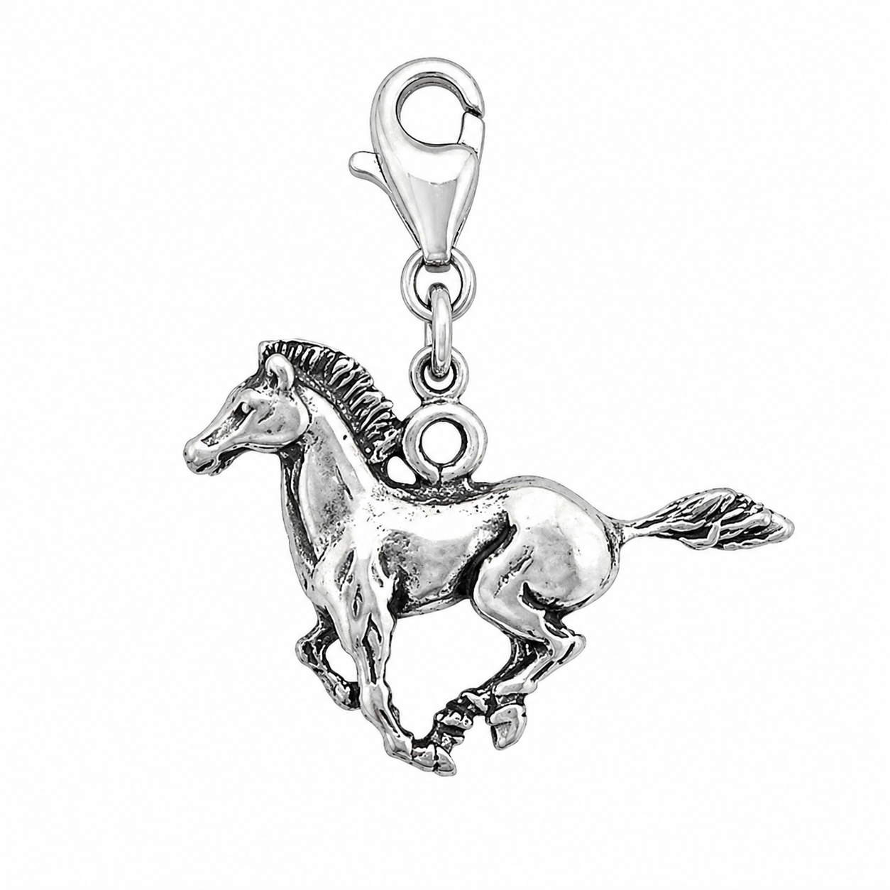 Sterling Silver Mustang Charm
