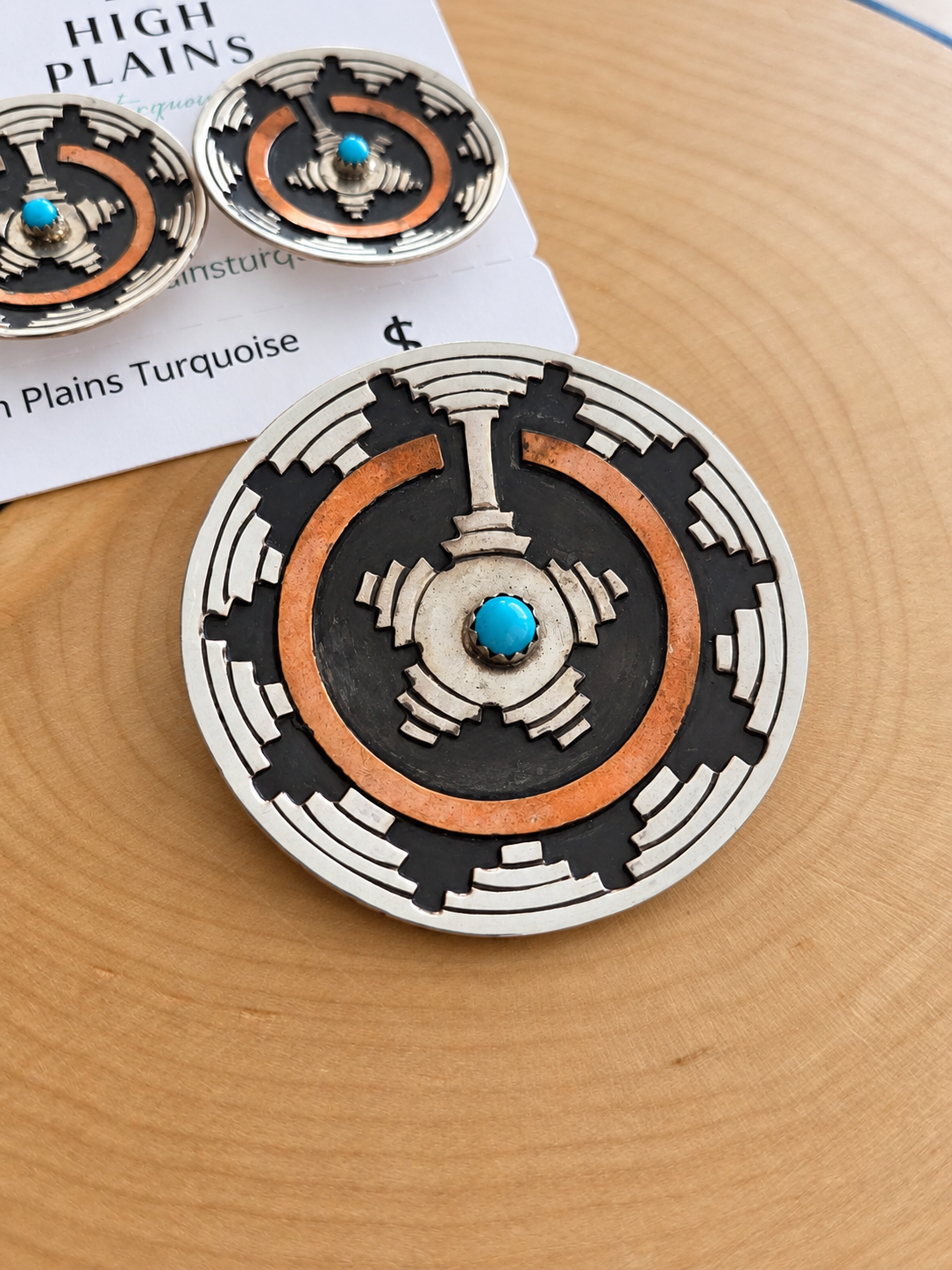 Navajo Wedding Basket Pin / Pendant