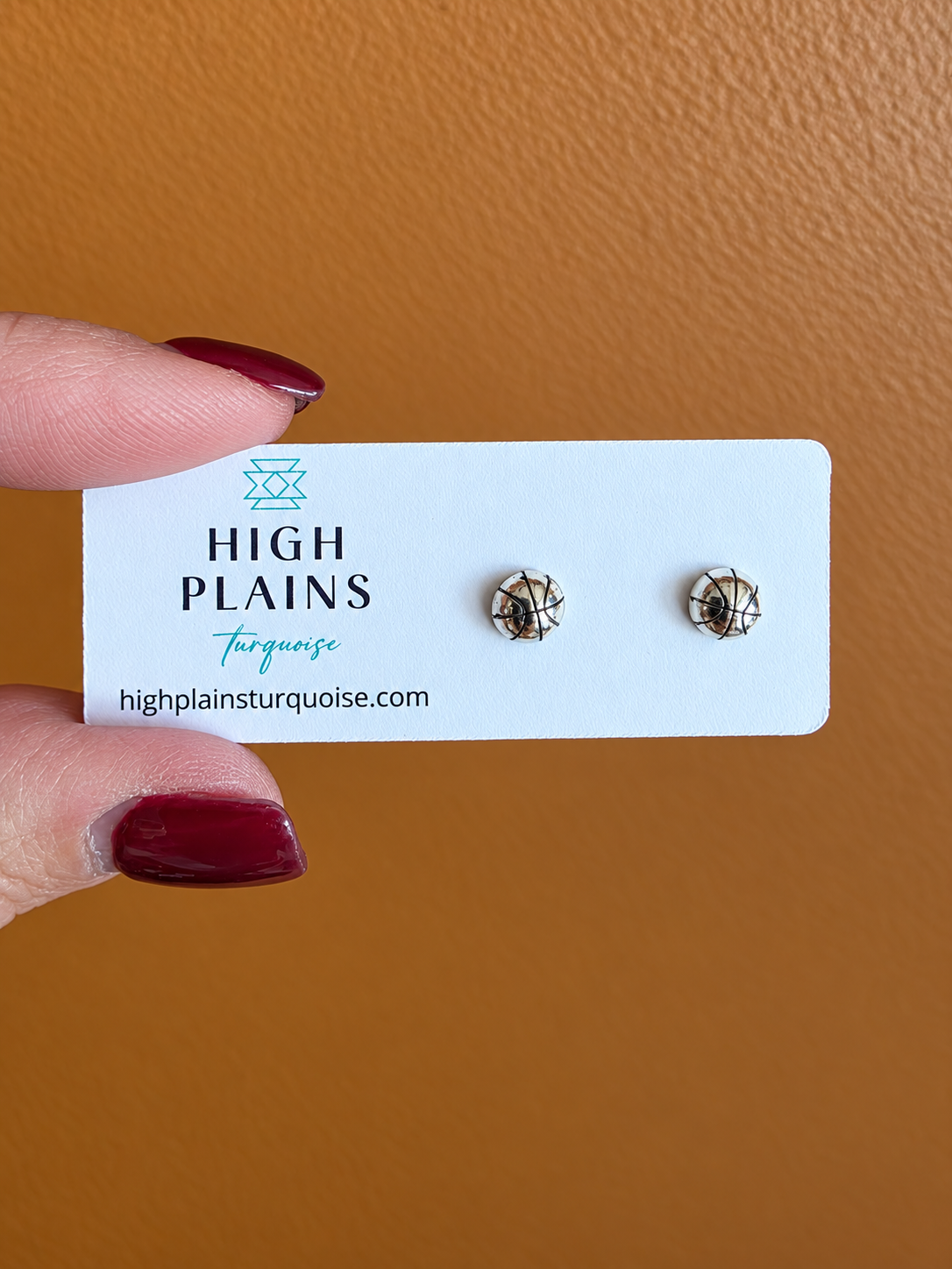Sterling Silver Basketball Earrings