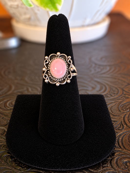 Pink Conch Desert Rose Ring