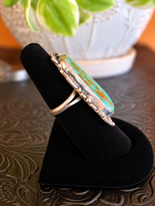Turquoise Desert Spirit Feather Ring