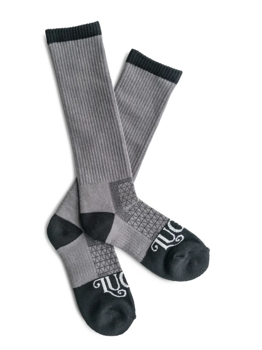 The Cowboy Grey Performance Boot Socks