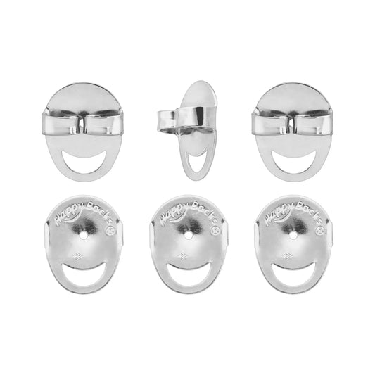 Sterling Silver Happy Backs - 3 pair