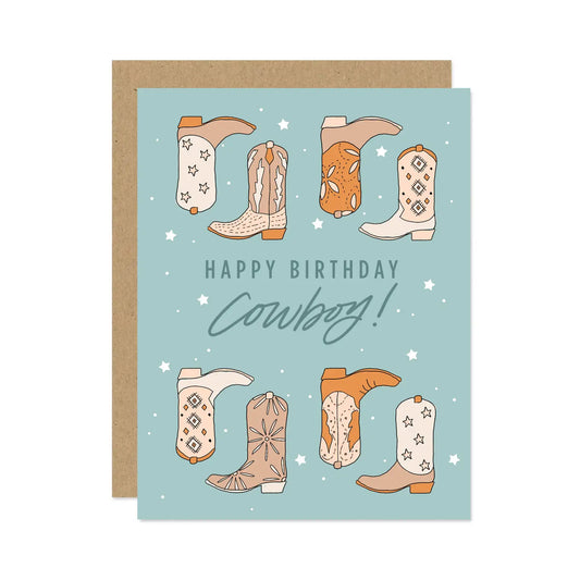 Happy Birthday Cowboy Card