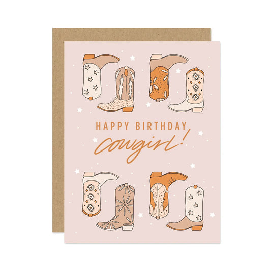 Happy Birthday Cowgirl Card