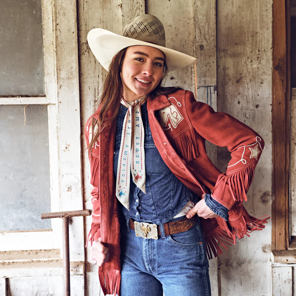 Howdy America Twilly by Fringe Scarves