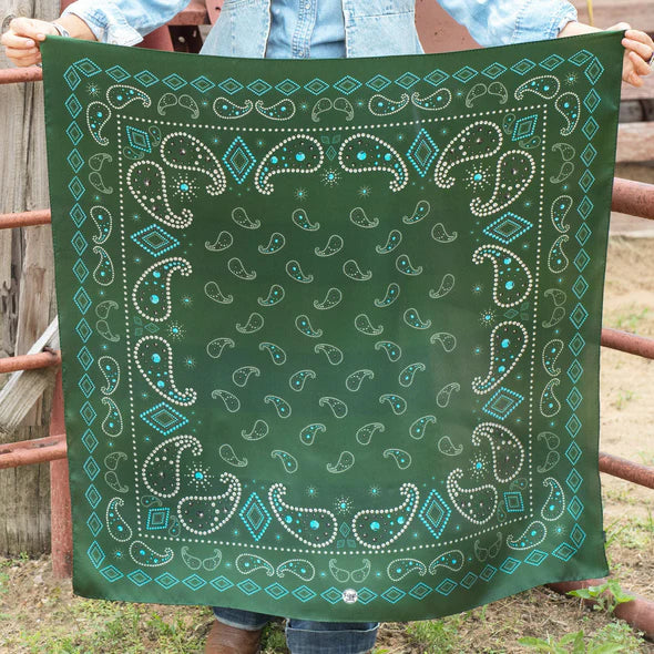 Pretty Paisley Wild Rag by Fringe Scarves