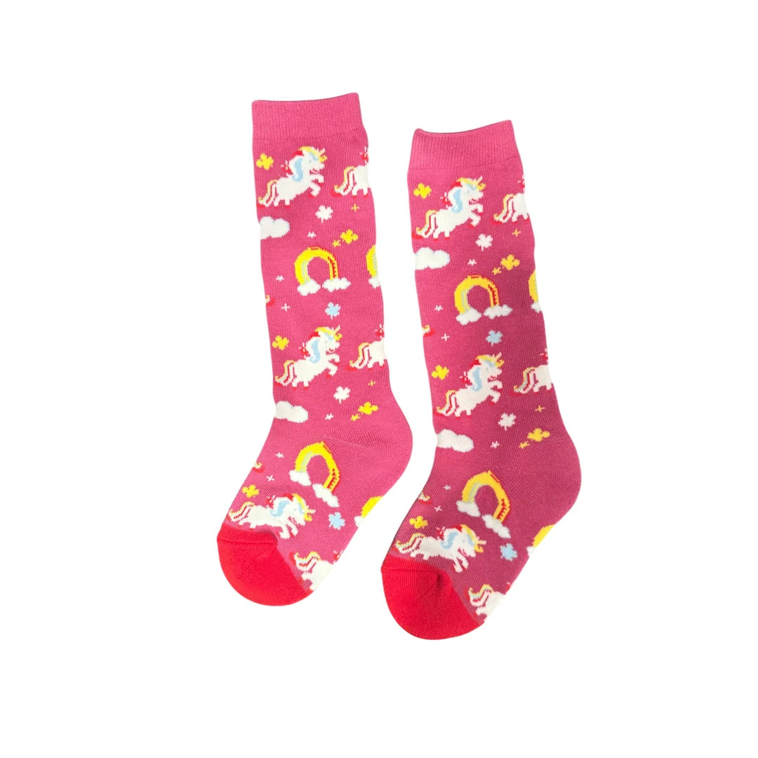 Kids Lucky Unicorn Boot Socks