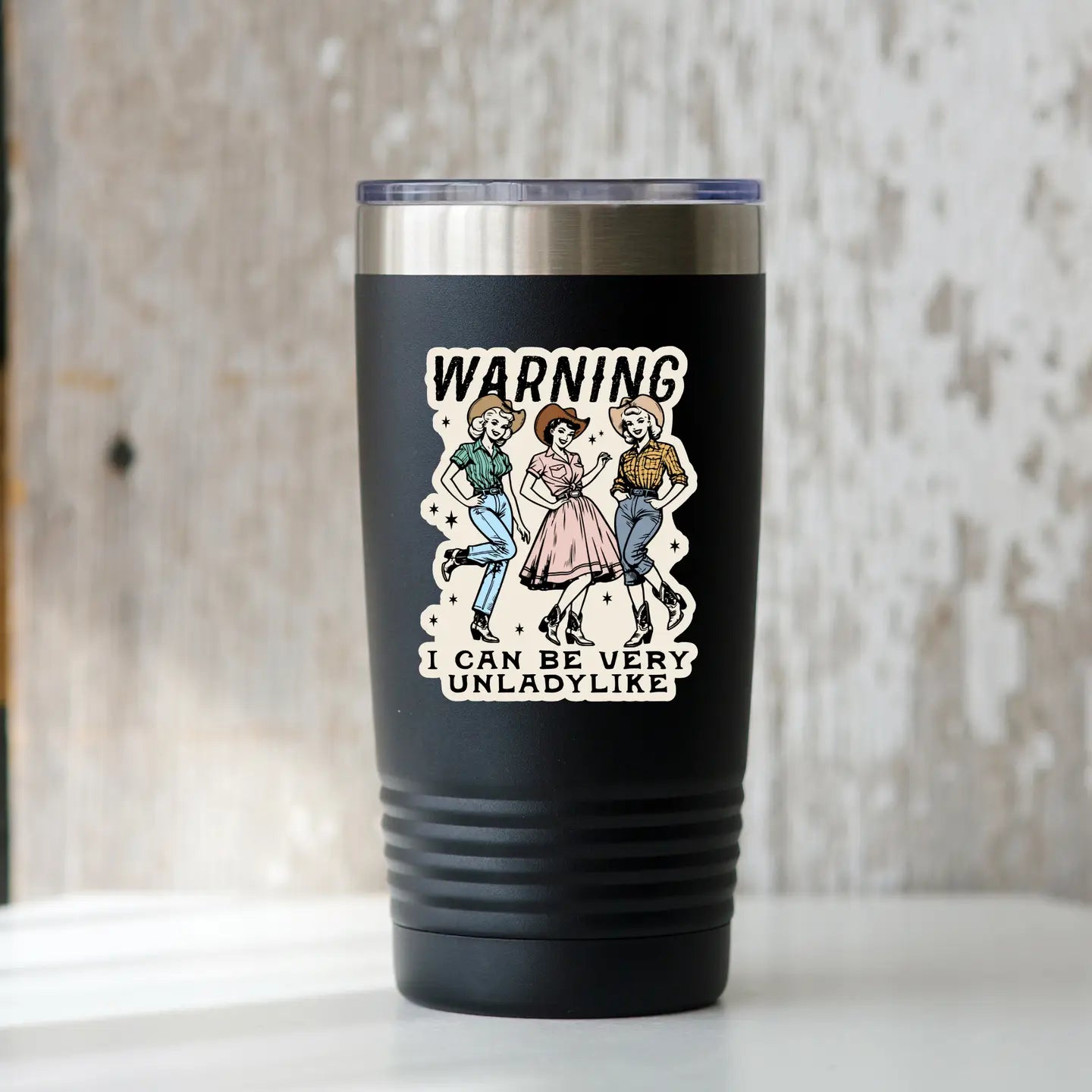 Warning I Can Be Very Unladylike Sticker