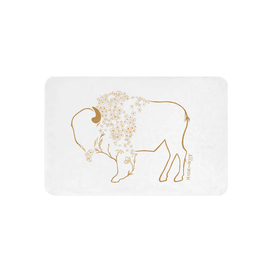 Mae - Daisy Bison Sherpa Blanket - 50" x 60"