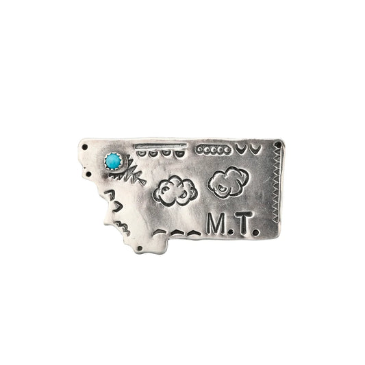 Joe Eby Montana Turquoise Pin