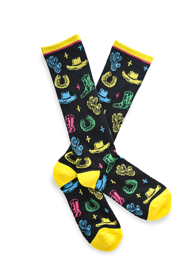 Neon Wrangler Performance Boot Socks