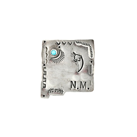 Joe Eby New Mexico Turquoise Pin