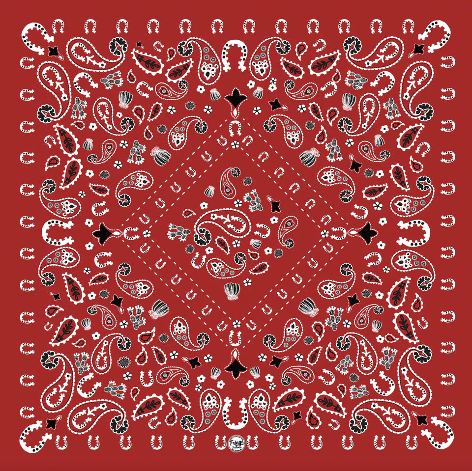 Luck Be a Paisley Bandana by Fringe Scarves