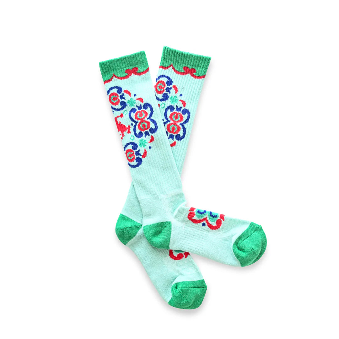 Ranch Glam Teal Performance Boot Socks