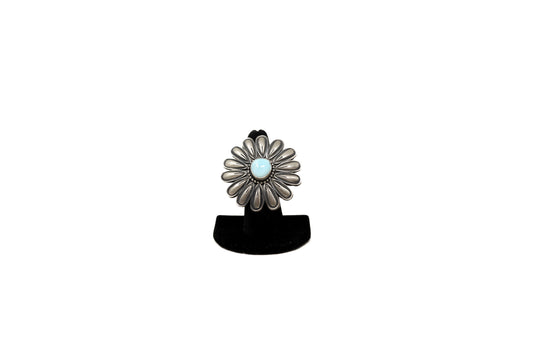 Turquoise Sunflower Blossom Ring