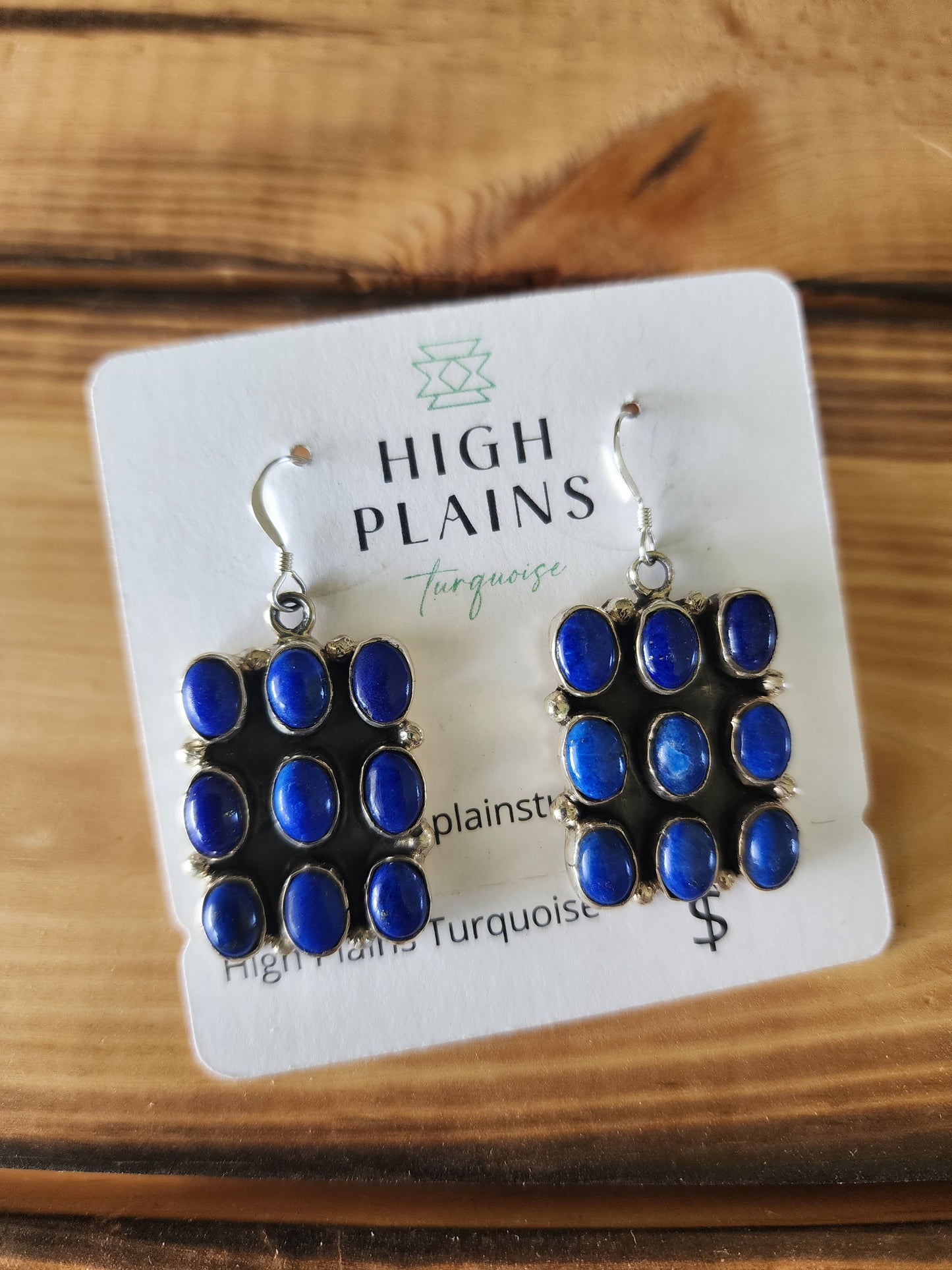 Multi-Stone Lapis French Hook Earrings