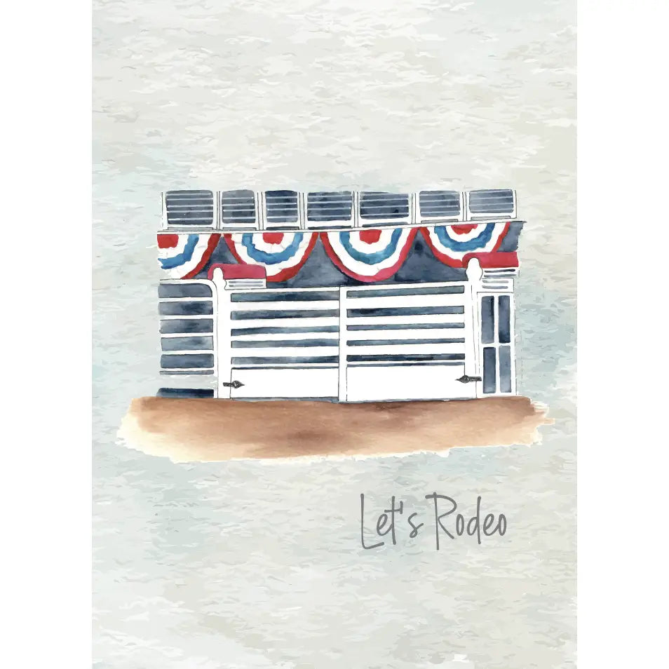 Let's Rodeo Luxury Playing Card
