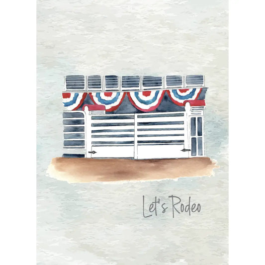 Let's Rodeo Luxury Playing Card