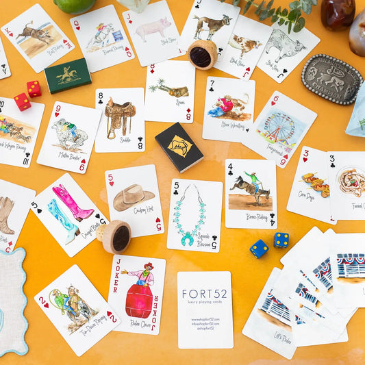 Let's Rodeo Luxury Playing Card