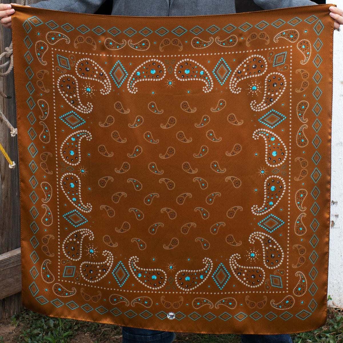 Pretty Paisley Wild Rag by Fringe Scarves