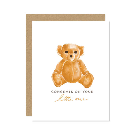Teddy Bear Congrats Baby Card
