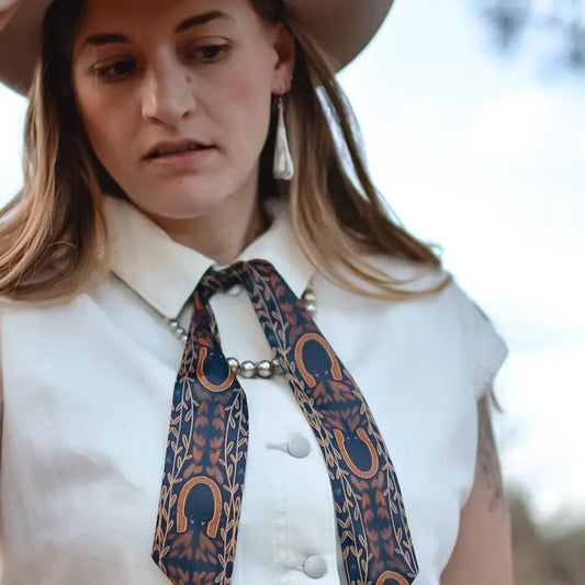 Silk Blend Deep Juniper Western Harvest Twilly Scarf