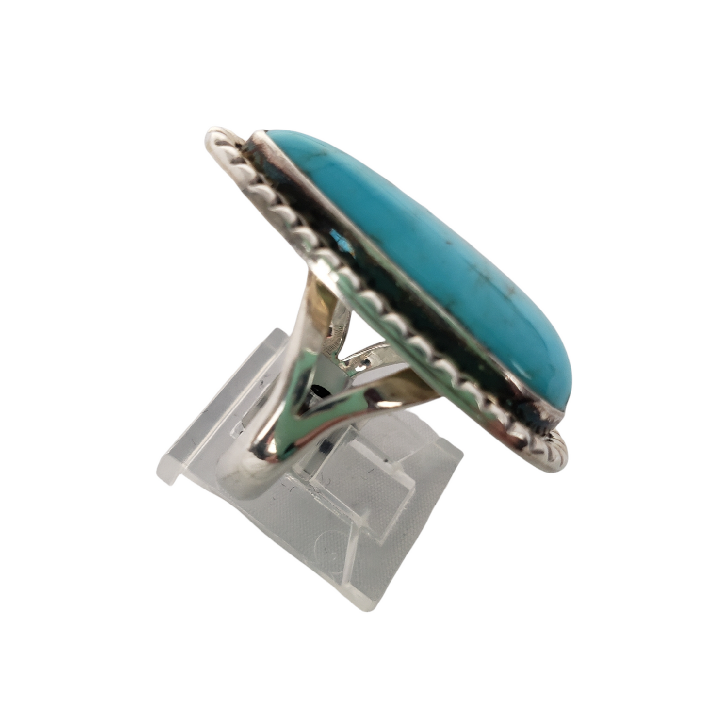 Genuine Turquoise Teardrop Ring (6)