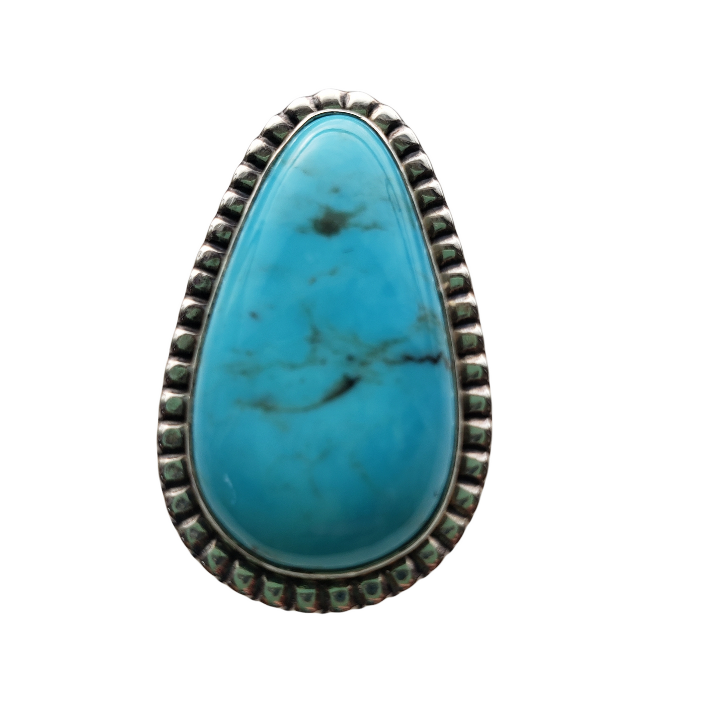 Genuine Turquoise Teardrop Ring (6)