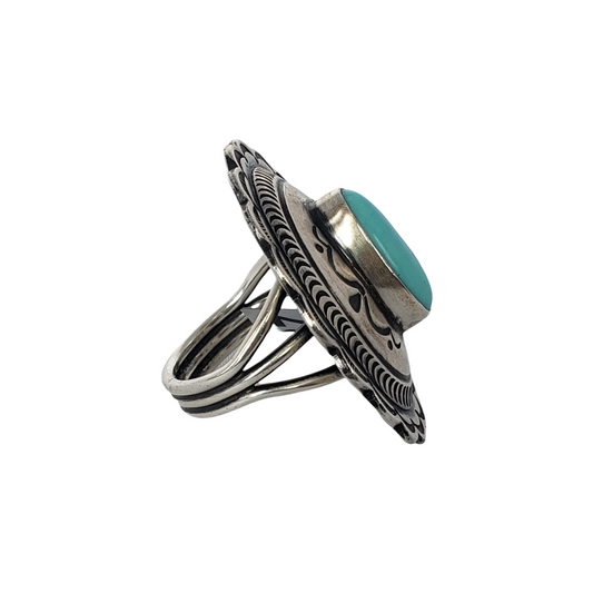 Campitos Turquoise Concho Ring